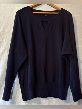 Joseph A. Sweater Pullover Long Sleeve Navy Women’s Sz M